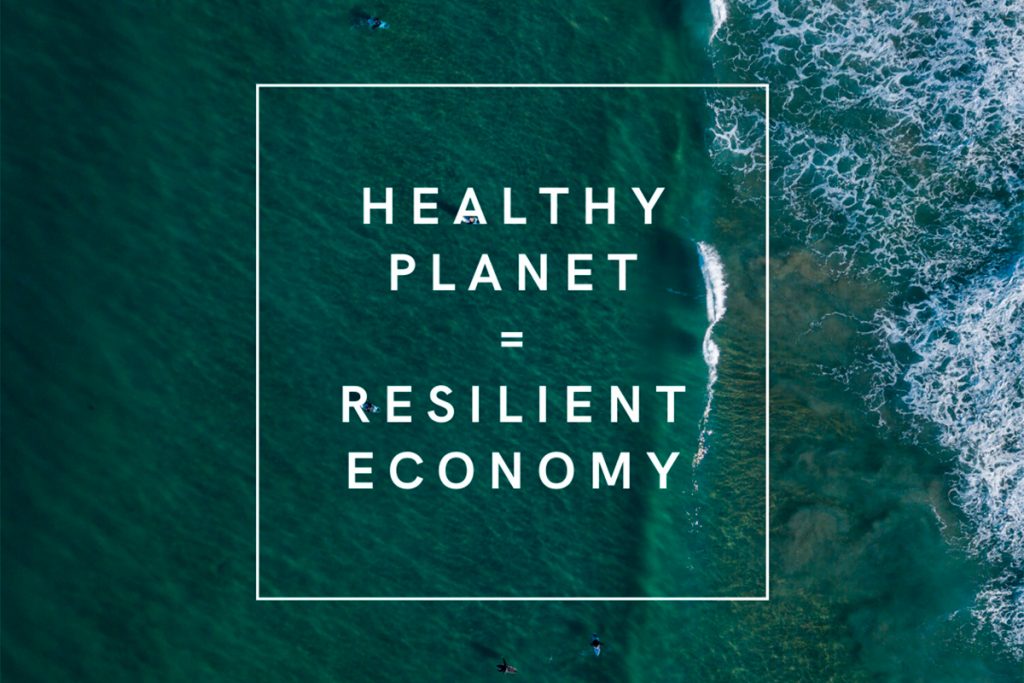 healthy planet equals resilient economy graphic accompanying an open letter to boris johnson
