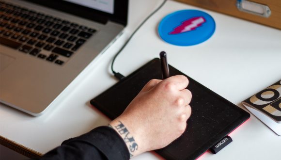 eco designer nathan lance working at b corp design agency leap in cornwall