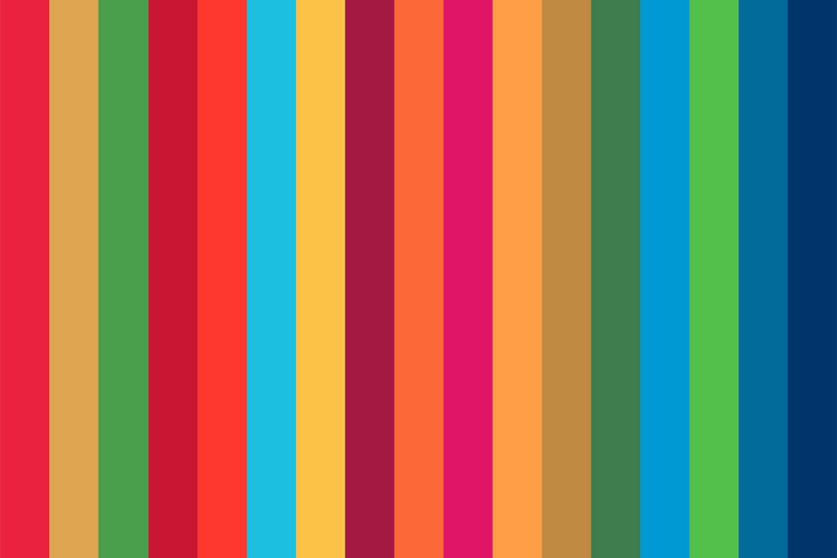 the seventeen colours of the united nations sustainable development goals