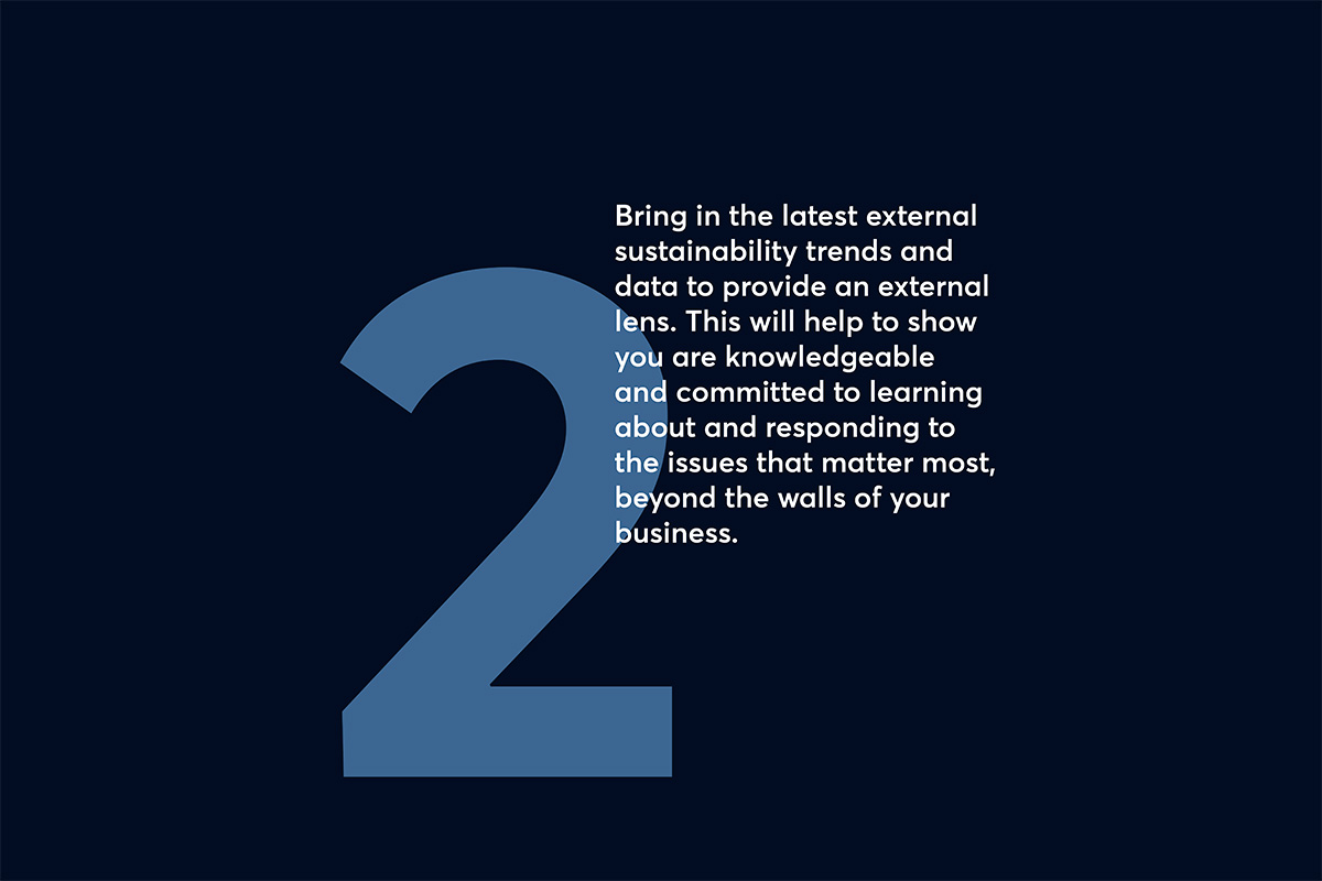 second tip for getting your impact report content in shape