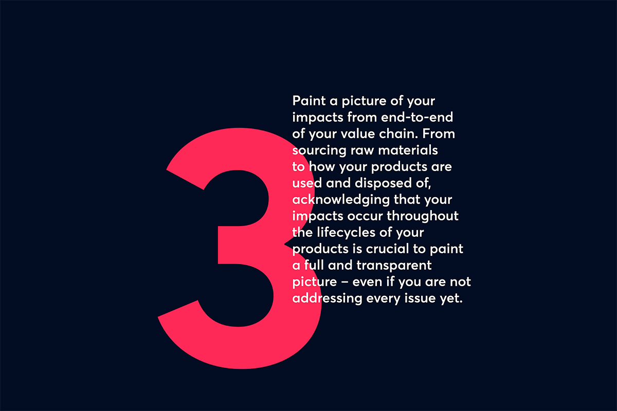 third tip for getting your impact report content in shape
