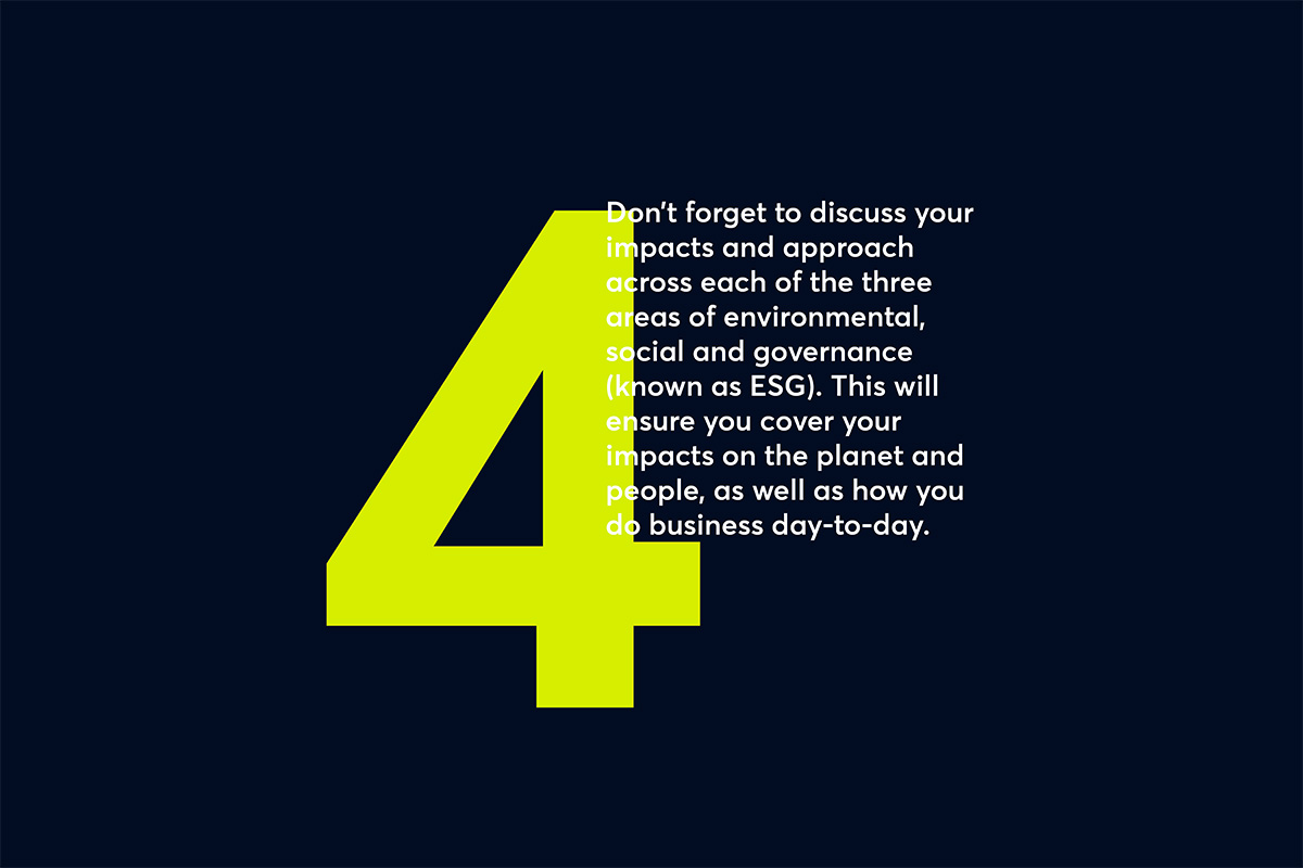 fourth tip for getting your impact report content in shape