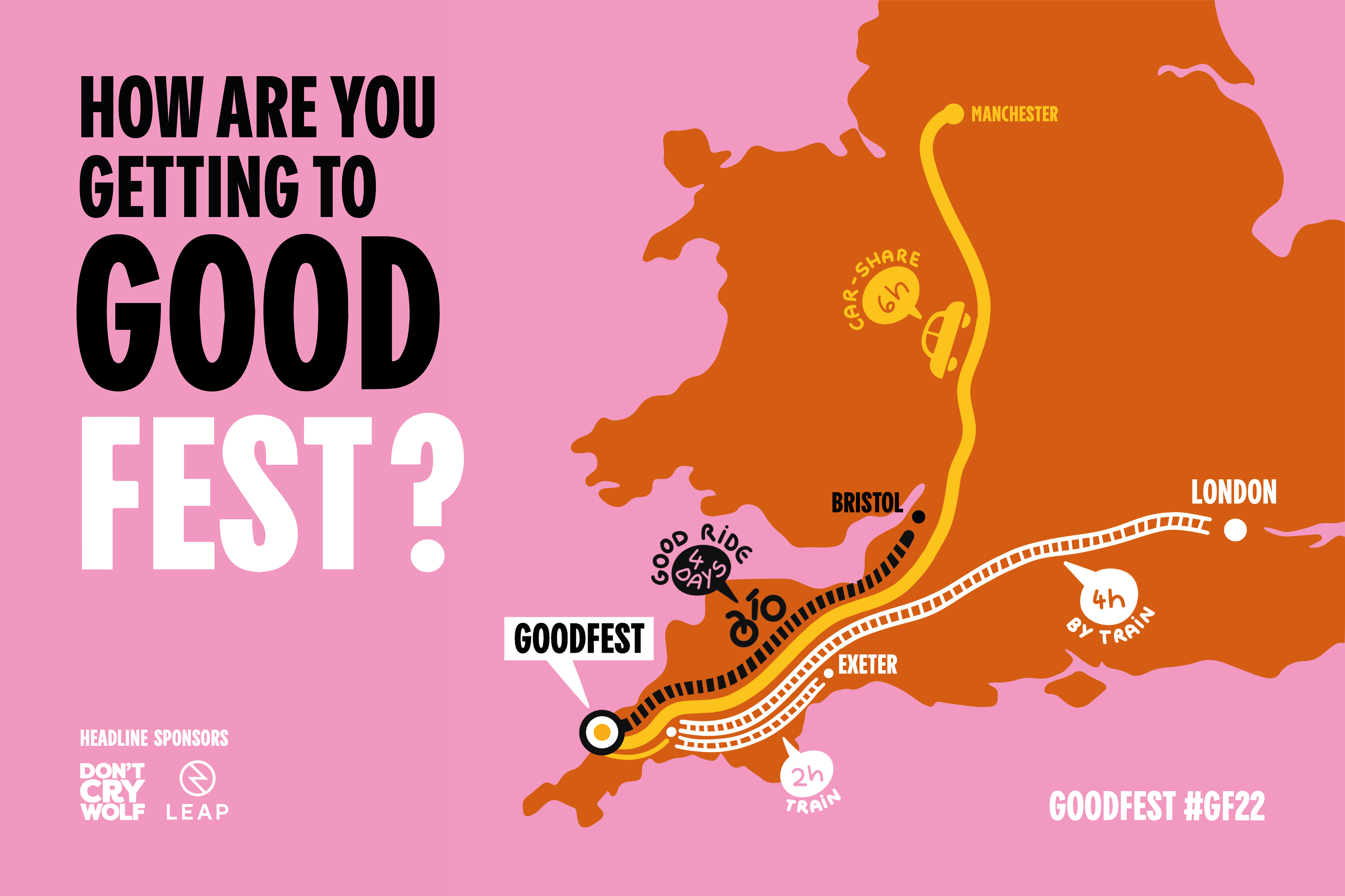 how are you getting to good fest, cycle map