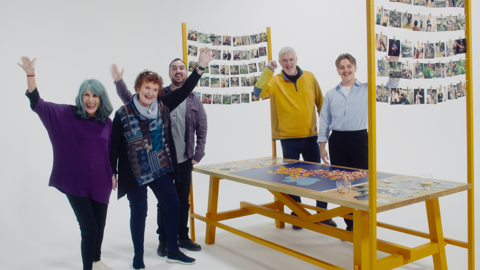 Places Called Home with IKEA and The National Lottery Community Fund. Behind the scenes footage from the film shoot. The whole group around the table