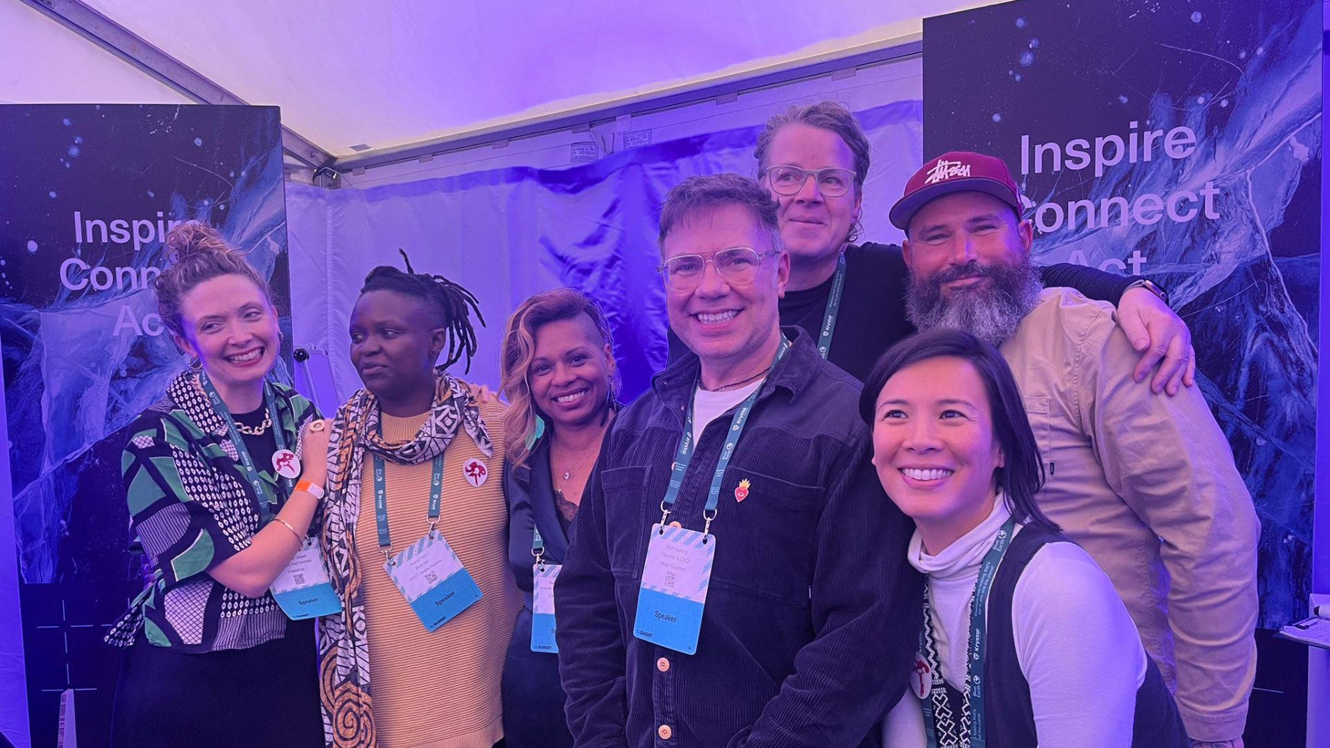 Matt with co-panelists at Blue Earth Summit 2023