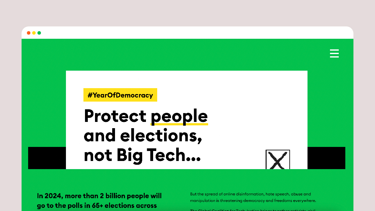 Year of democracy, protecting elections website