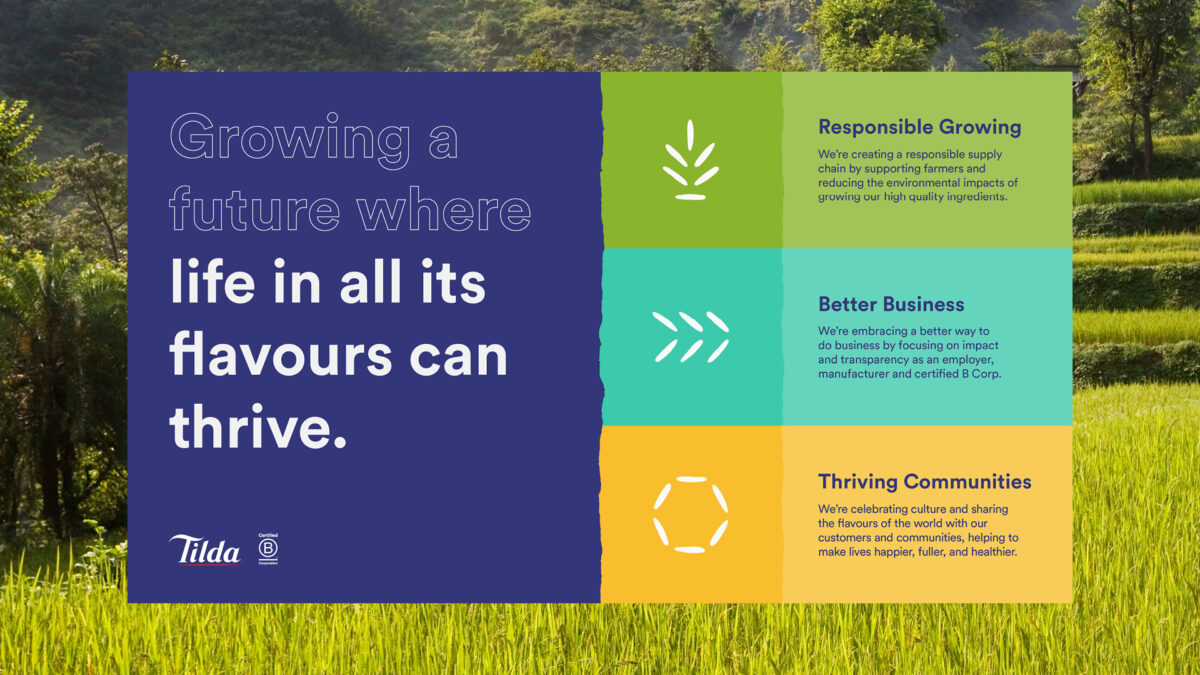 Tilda - Growing a future where life in all its flavours can thrive.